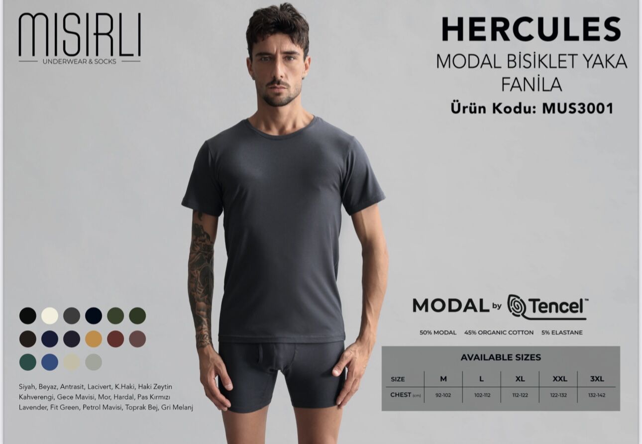MISIRLI 3001 ERKEK MODAL HERCULES FANİLA