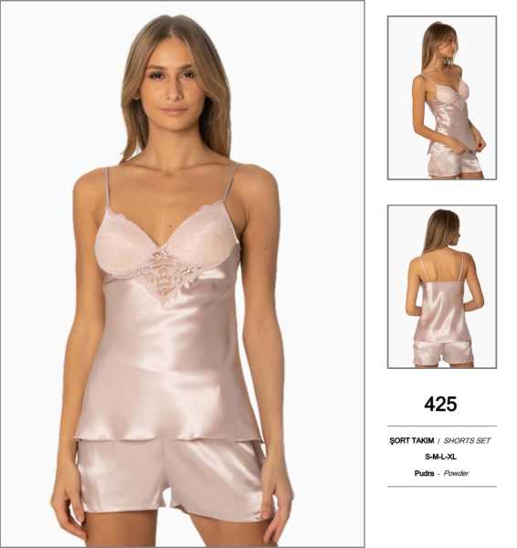 PİERRE CARDİN 425 SATEN ŞORT TAKIM