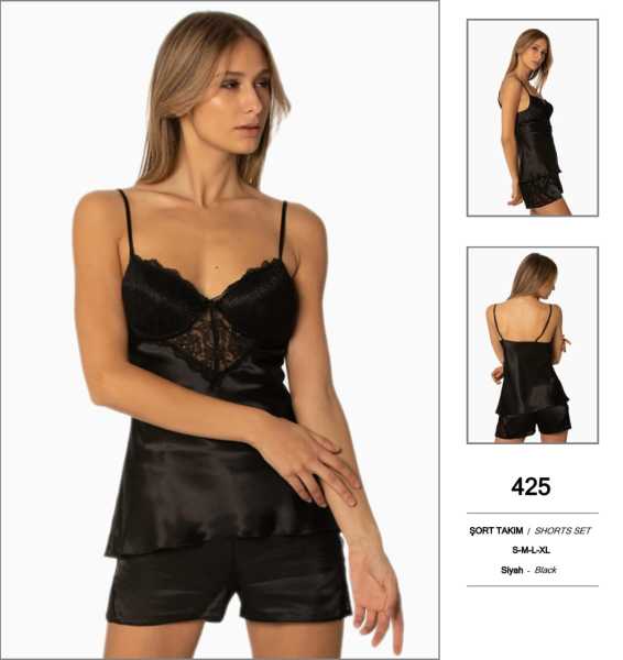 PİERRE CARDİN 425 SATEN ŞORT TAKIM