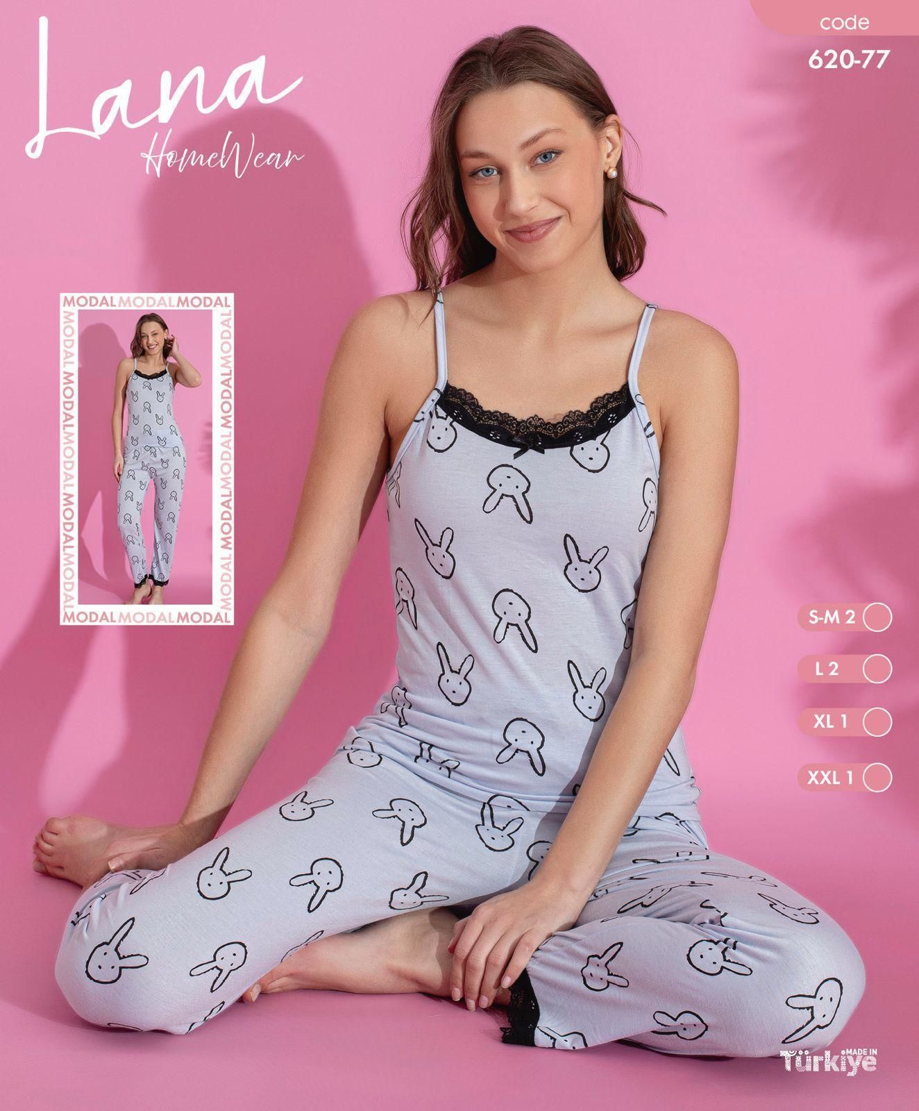 LANA 620-77 BAYAN MODAL DANT.İP ASKILI TAKIM