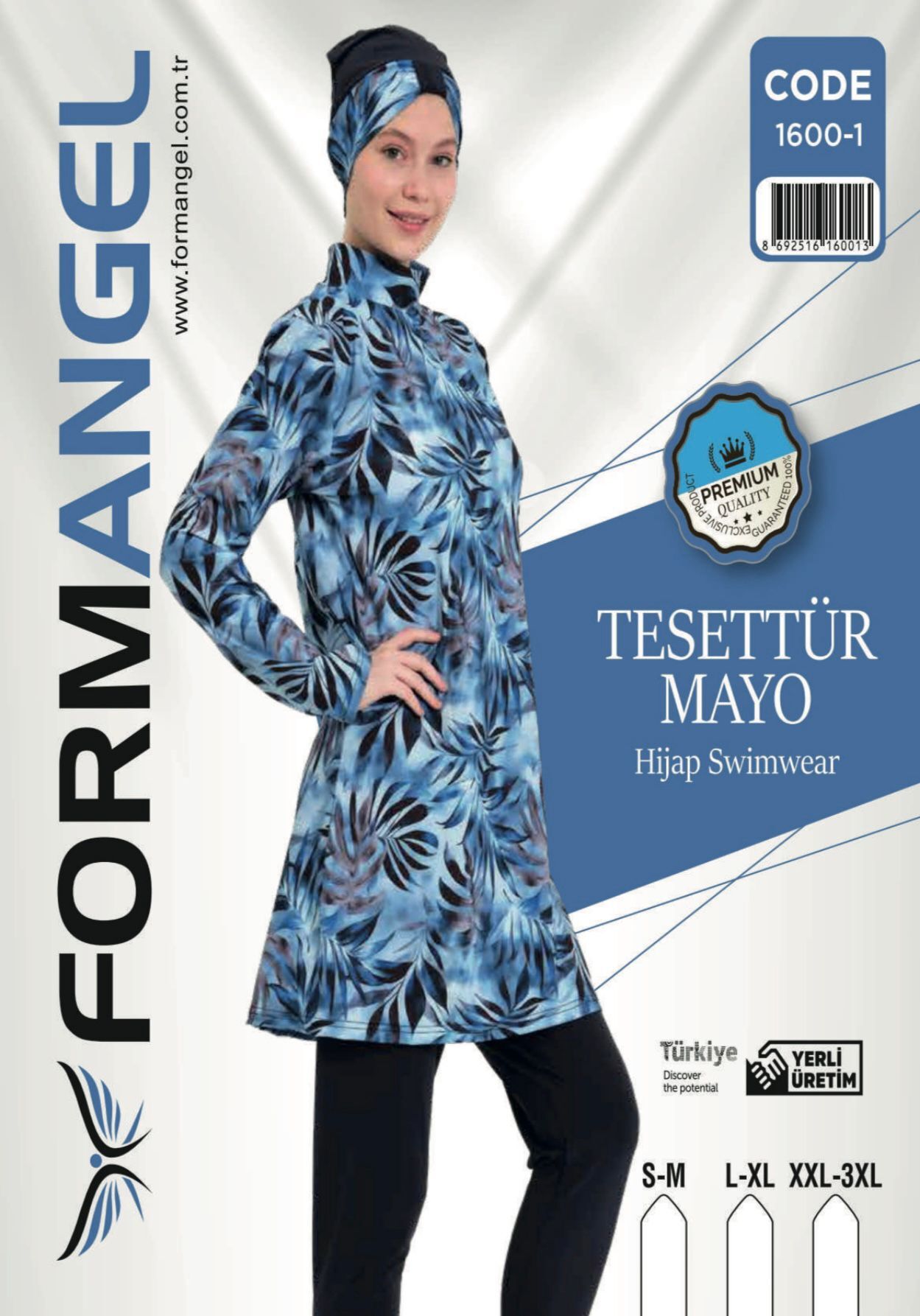 FORM ANGEL 1600-1 U.KOL F.LİKRA TESETTÜR MAYO