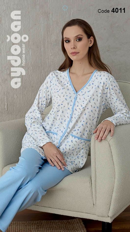 AYDOĞAN 4011 BAYAN EMPİRME BOY DÜĞ.PİJAMA TAKIM