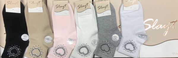SLAYT ST2914 BAYAN K.KONÇ TAŞLI PATİK