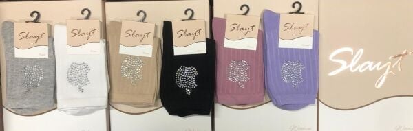 SLAYT ST2914 BAYAN K.KONÇ TAŞLI PATİK