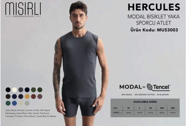 MISIRLI 3003 ERKEK MODAL HERCULES SPORCU ATLET