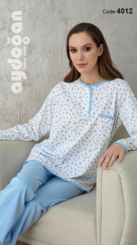 AYDOĞAN 4012 BAYAN EMPİRME 3 DÜĞ.PİJAMA TAKIM