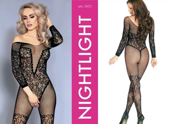 NIGHTLIGHT 5052 VÜCUT ÇORABI SİYAH