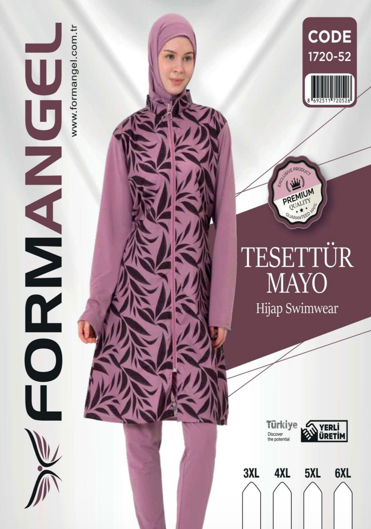 FORM ANGEL 1720-52 BATTAL FERMUARLI TESETTÜR MAYO