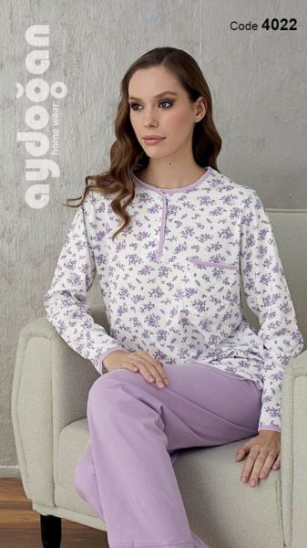 AYDOĞAN 4022 BAYAN EMPİRME 3 DÜĞ.PİJAMA TAKIM