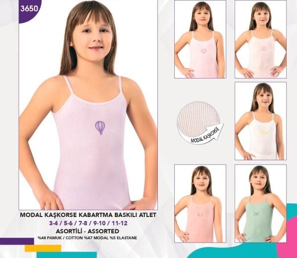 KOTA 3650 KIZ ÇOCUK MODAL KAŞKORSE ATLET