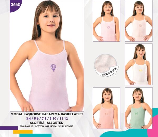 KOTA 3650 KIZ ÇOCUK MODAL KAŞKORSE ATLET