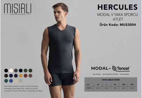 MISIRLI 3004 ERKEK MODAL HERCULES V SPORCU ATLET