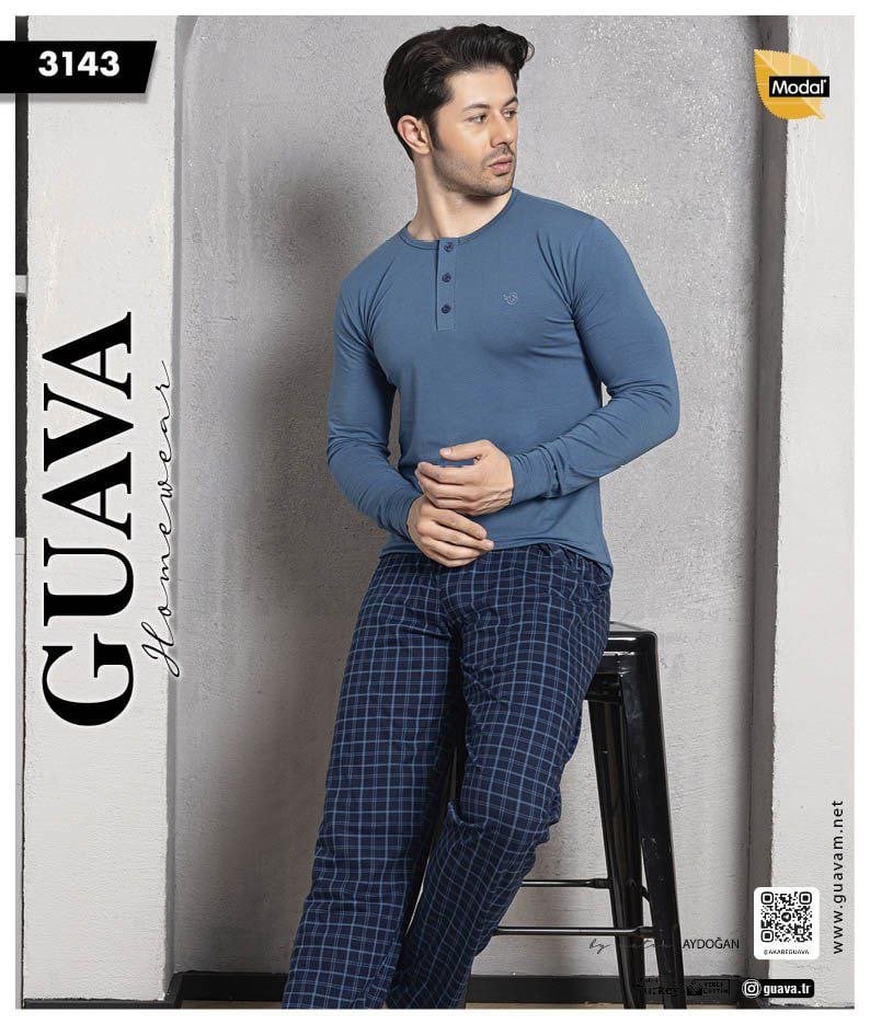 GUAVA 3143 ERKEK MODAL PİJAMA TAKIM