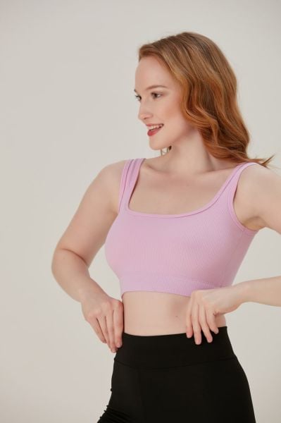 AURAFİT 9037 SANDIK YAKA FİTİLLİ KALIN ASKILI CROP