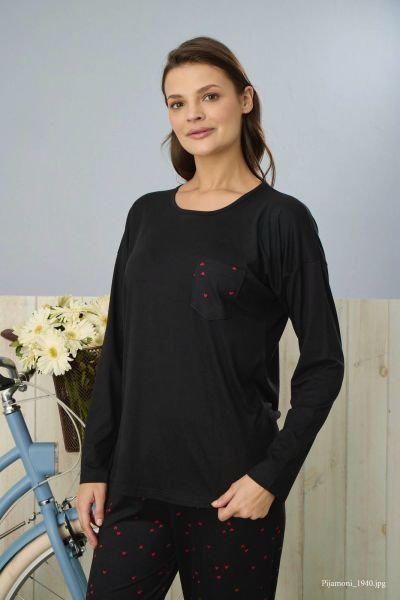 PİJAMONİ 7575-2 BAYAN MİLAN PİJAMA TAKIM