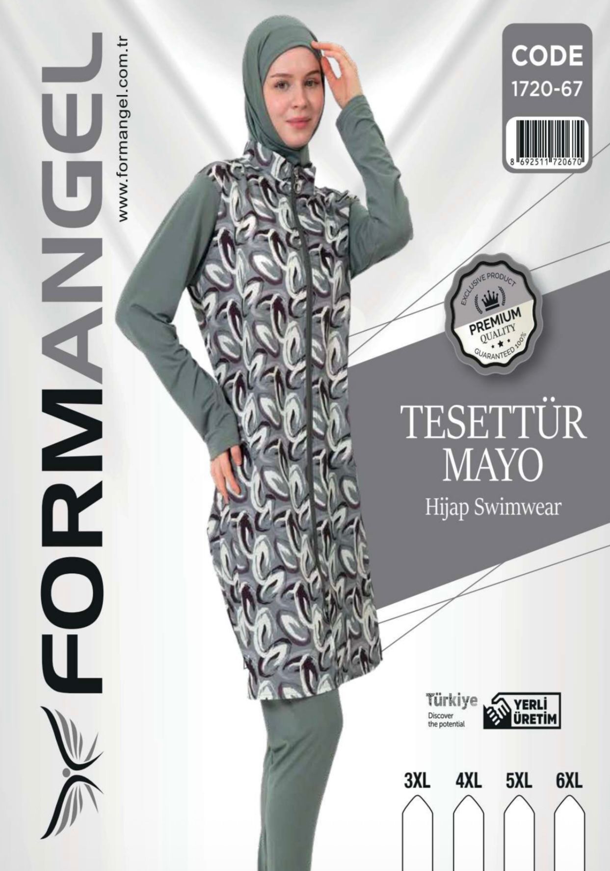 FORM ANGEL 1720-67 BATTAL FERMUARLI TESETTÜR MAYO
