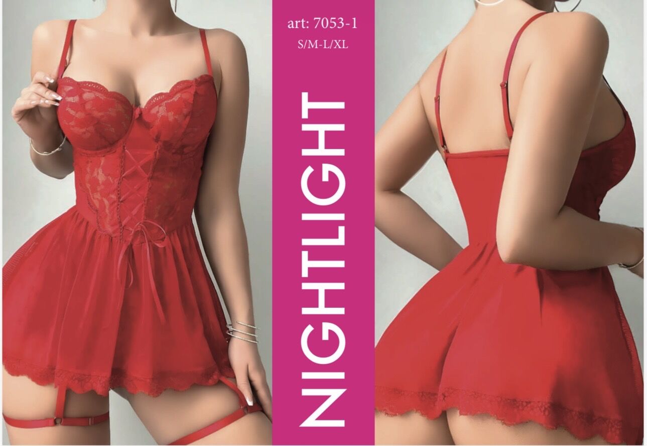 NIGHTLIGHT 7053-1 FANTAZİ GECELİK KIRMIZI