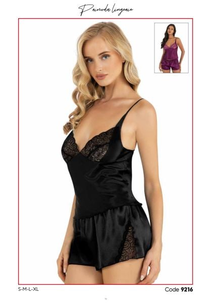 PRİMODA 9216 SATEN ŞORT TAKIM