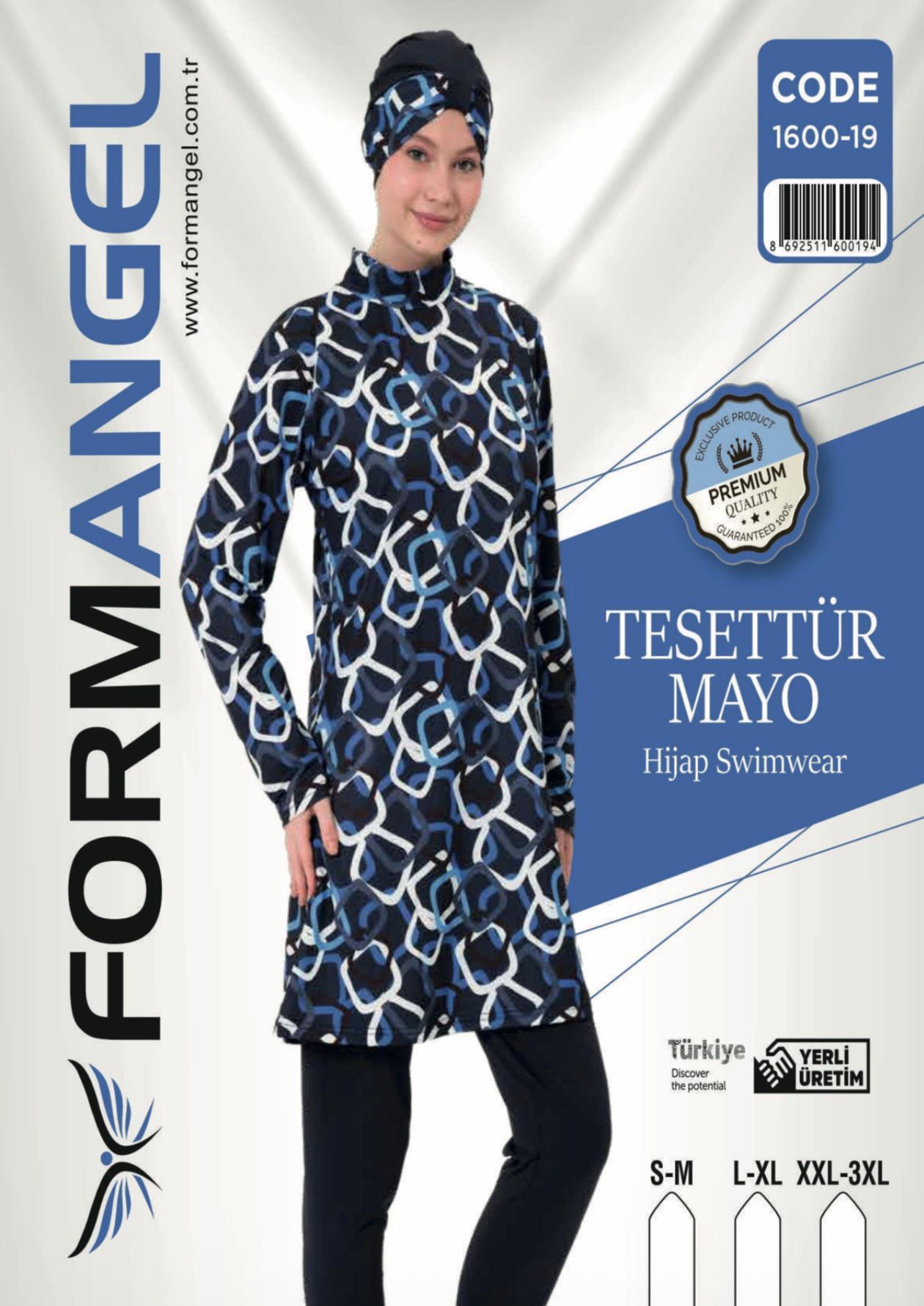FORM ANGEL 1600-19 U.KOL F.LİKRA TESETTÜR MAYO