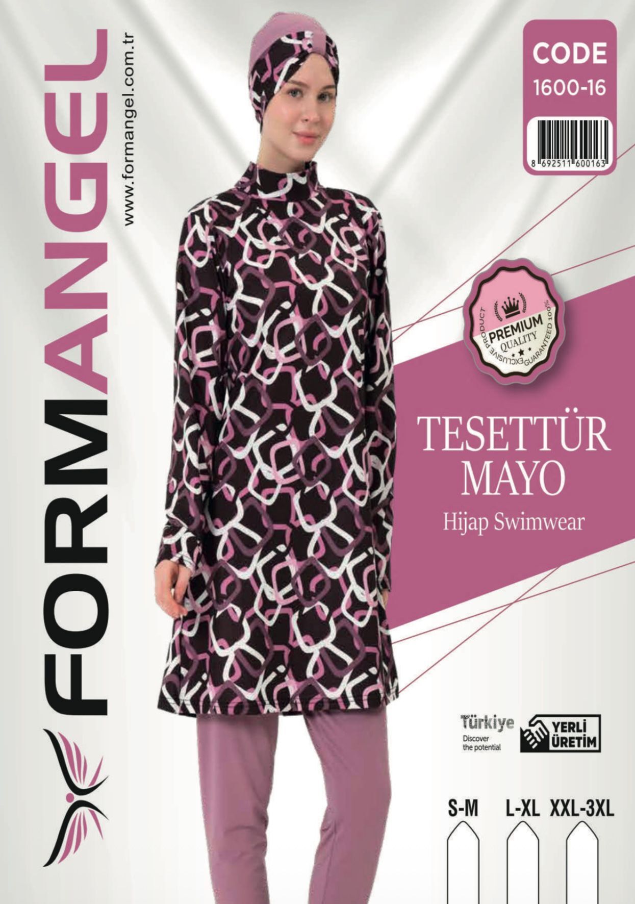 FORM ANGEL 1600-16 U.KOL F.LİKRA TESETTÜR MAYO