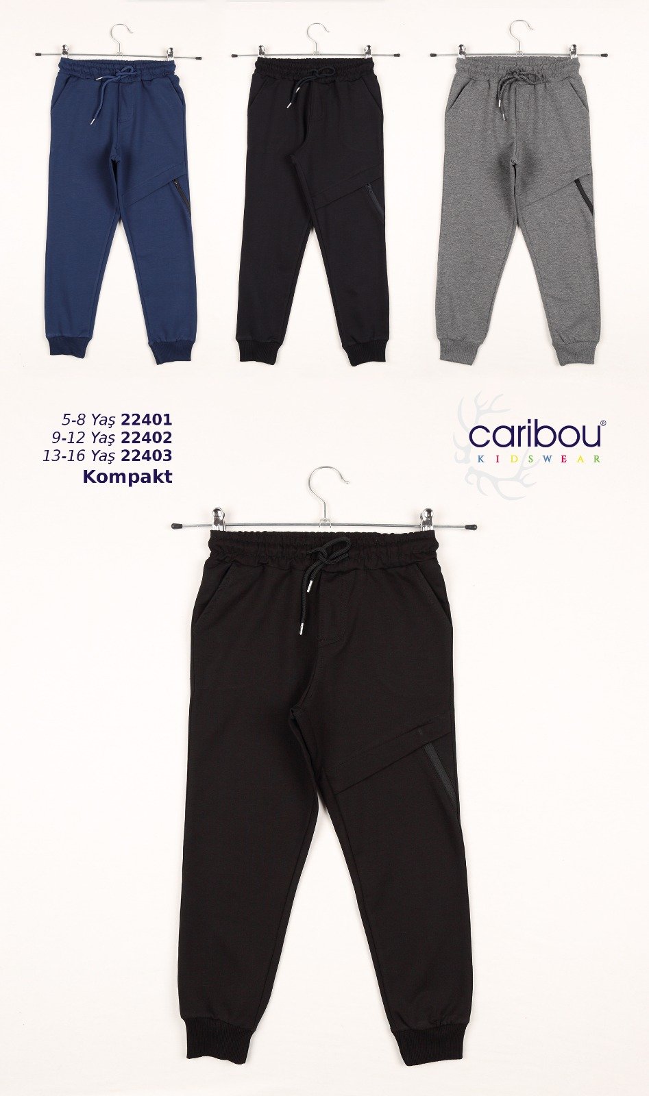 CARİBOU 22402 ERKEK 9-12 YAŞ DİZİ FERMUARLI ALT