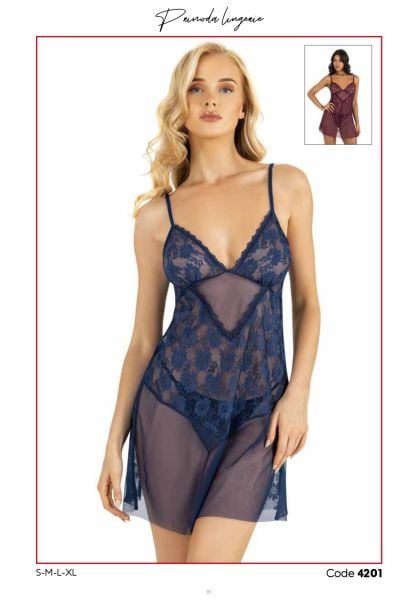 PRİMODA 4201 KISA TÜL GECELİK