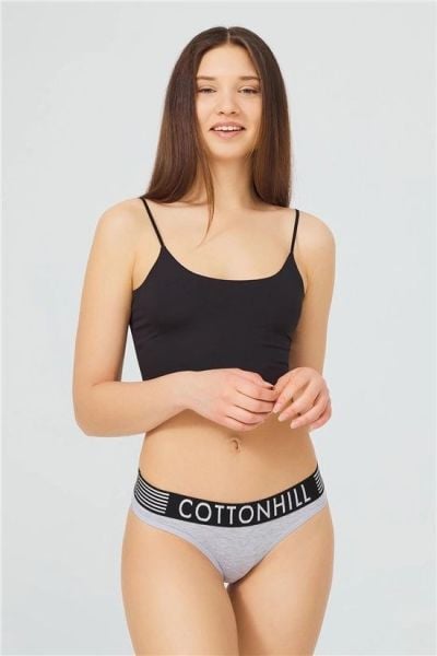 COTTONHILL 0958 BAYAN SPOR ŞERİT LASTİKLİ BİKİNİ