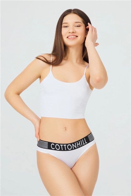COTTONHILL 0958 BAYAN SPOR ŞERİT LASTİKLİ BİKİNİ