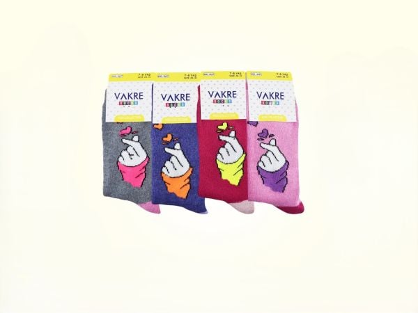 VAKRE KIZ ÇOCUK HAVLU ÇORAP