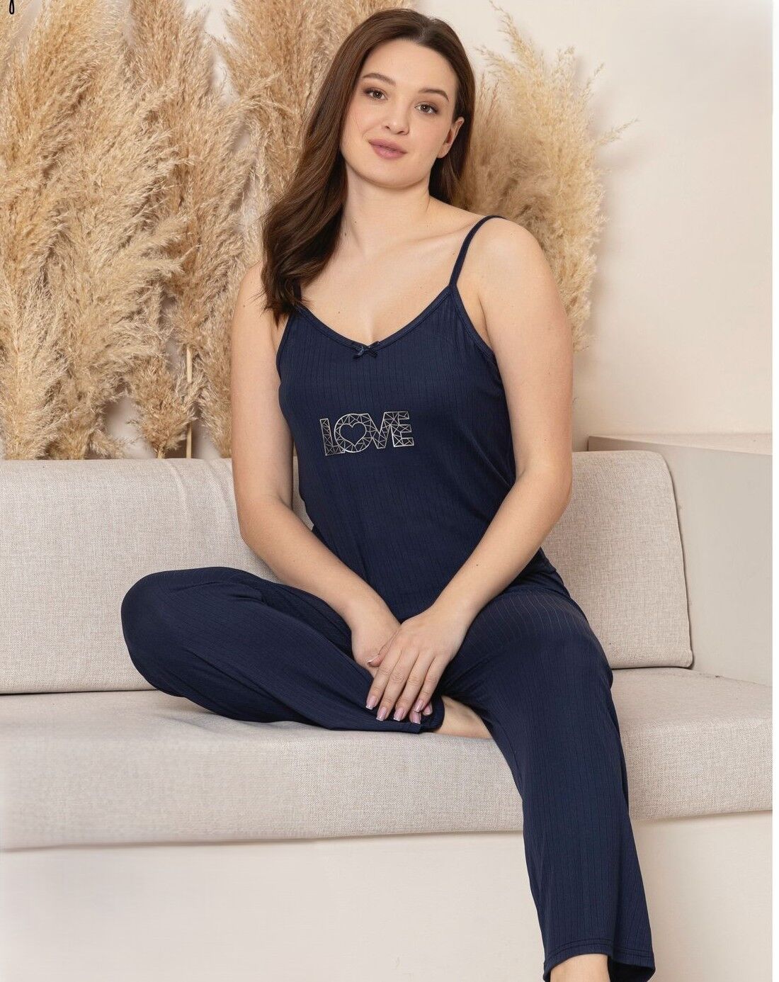CHARME K600-551 BAYAN DUBLİN İP ASKI PİJAMA TAKIM