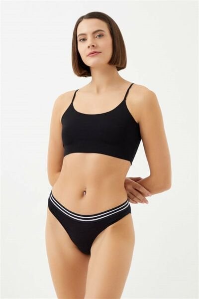 COTTONHILL 0338 BAYAN SPOR ŞERİT LASTİKLİ BİKİNİ
