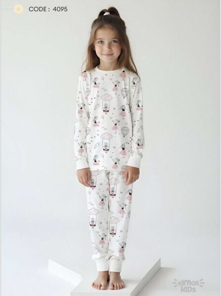 ELMAS 4095-1 KIZ ÇOCUK 1-5 YAŞ PİJAMA TAKIM