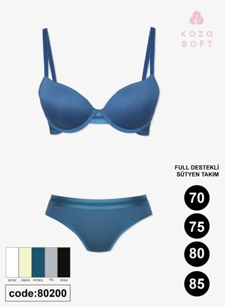 KOZA 80200 FULL DESTEKLİ SÜTYEN TAKIM