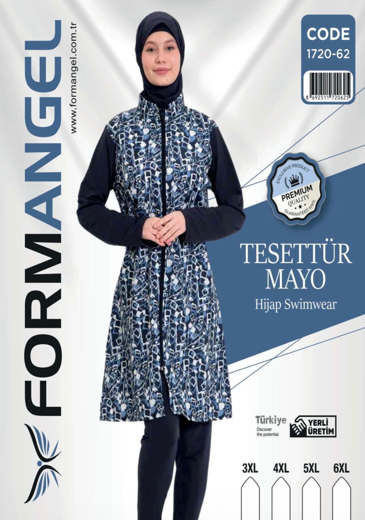 FORM ANGEL 1720-62 BATTAL FERMUARLI TESETTÜR MAYO