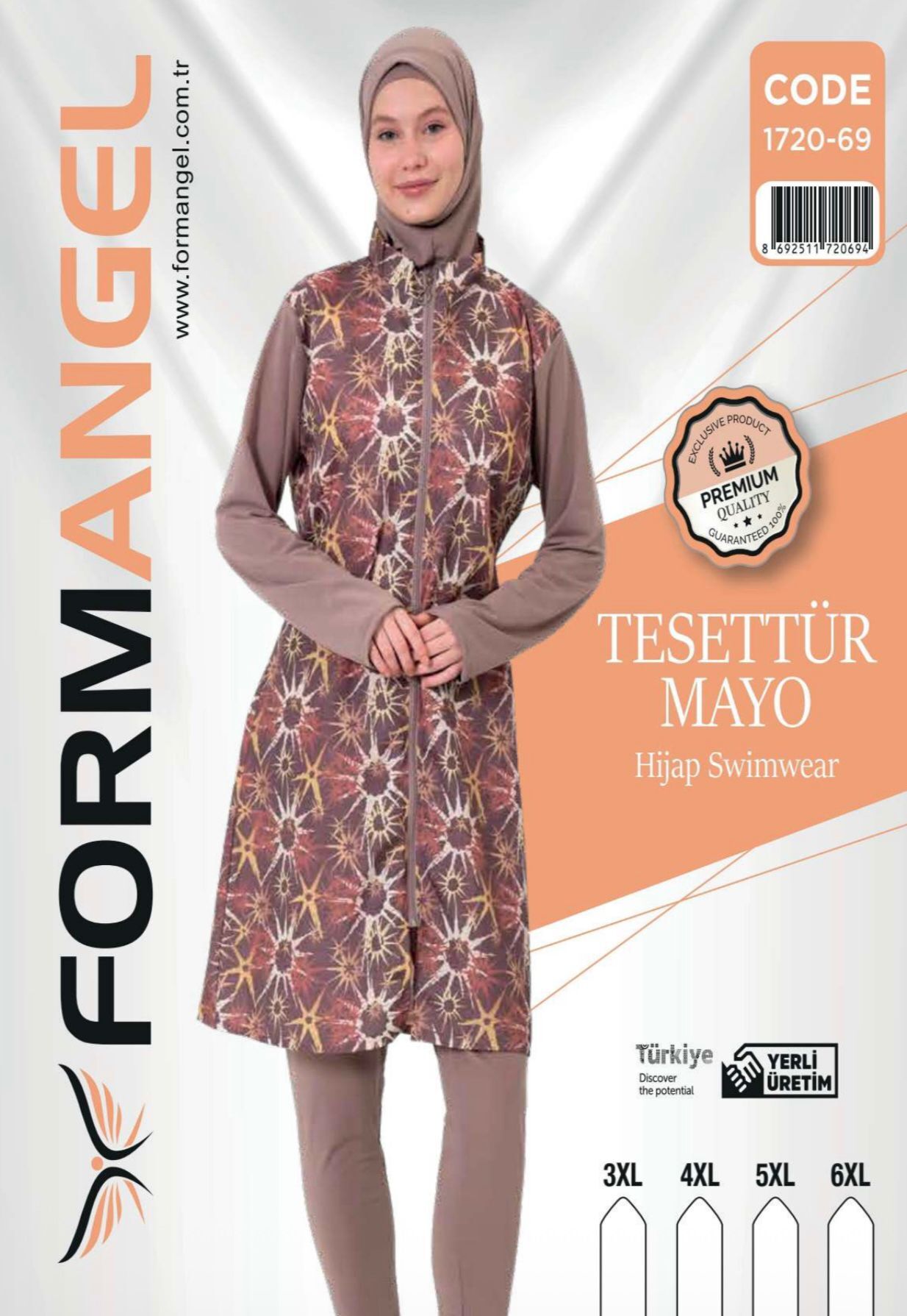 FORM ANGEL 1720-69 BATTAL FERMUARLI TESETTÜR MAYO