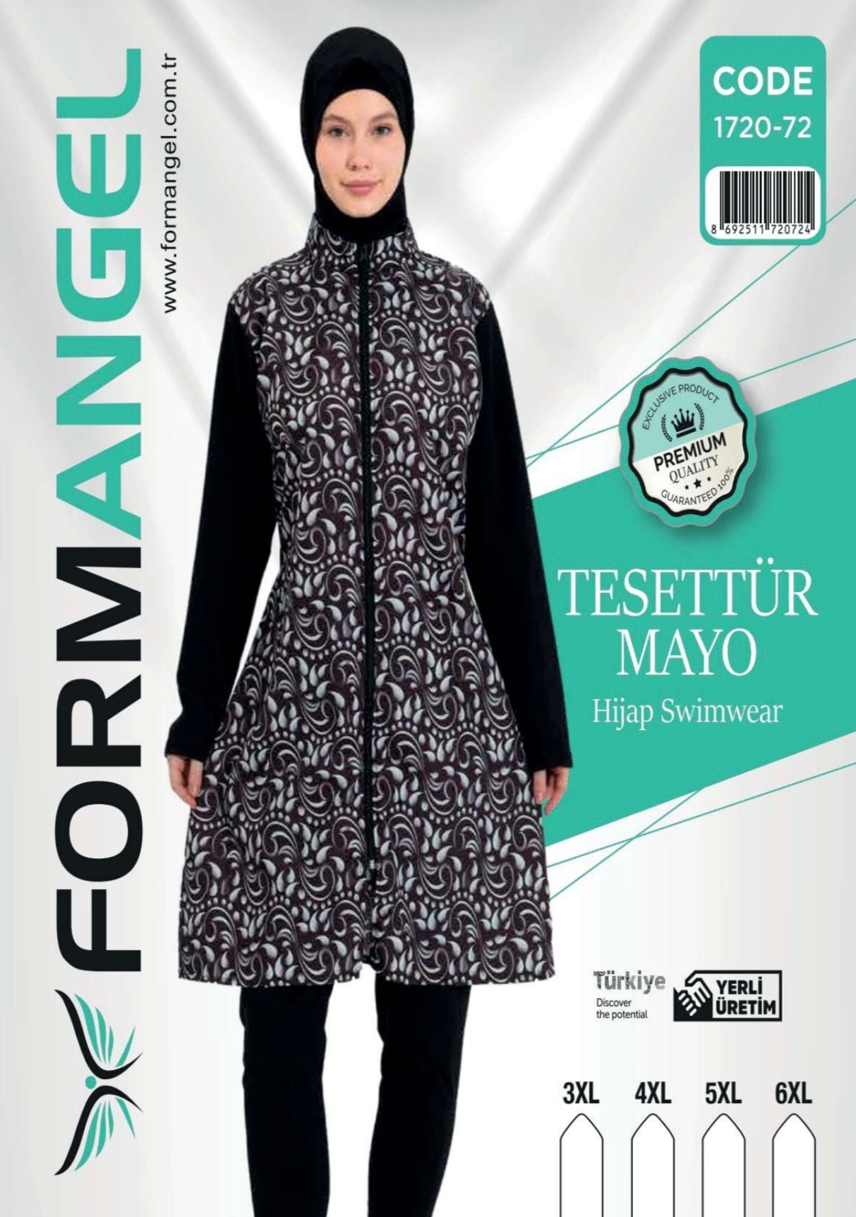 FORM ANGEL 1720-72 BATTAL FERMUARLI TESETTÜR MAYO