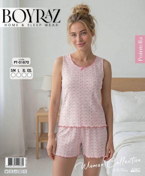 BOYRAZ 01870 POİNTELLA ATLET ŞORTLU PİJAMA TAKIM