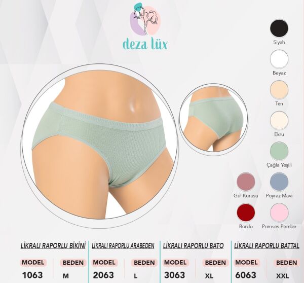 DEZALUX 1063 BAYAN LİKRALI RAPORLU BİKİNİ M