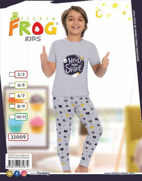 FROG 23009 ERKEK ÇOCUK KISA KOL PİJAMA TK 3-11 YŞ