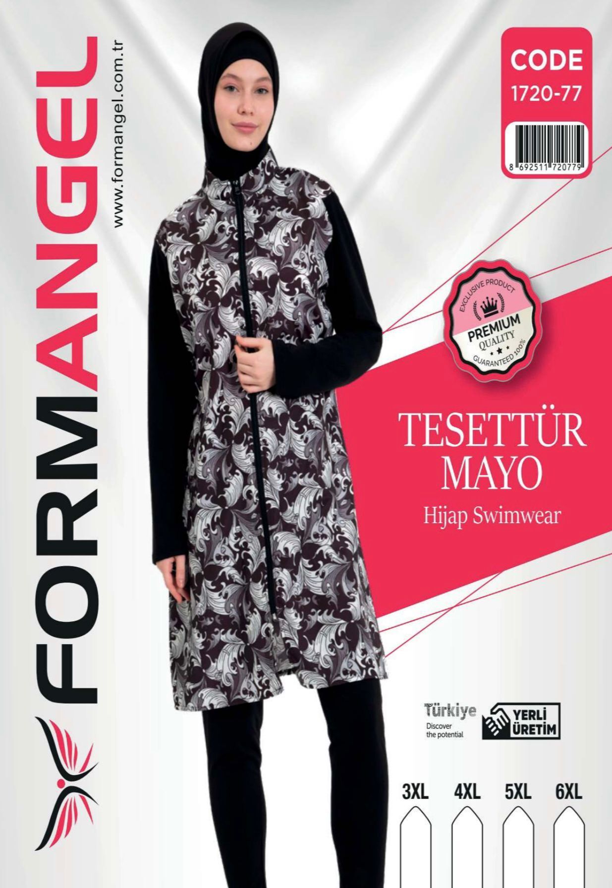 FORM ANGEL 1720-77 BATTAL FERMUARLI TESETTÜR MAYO