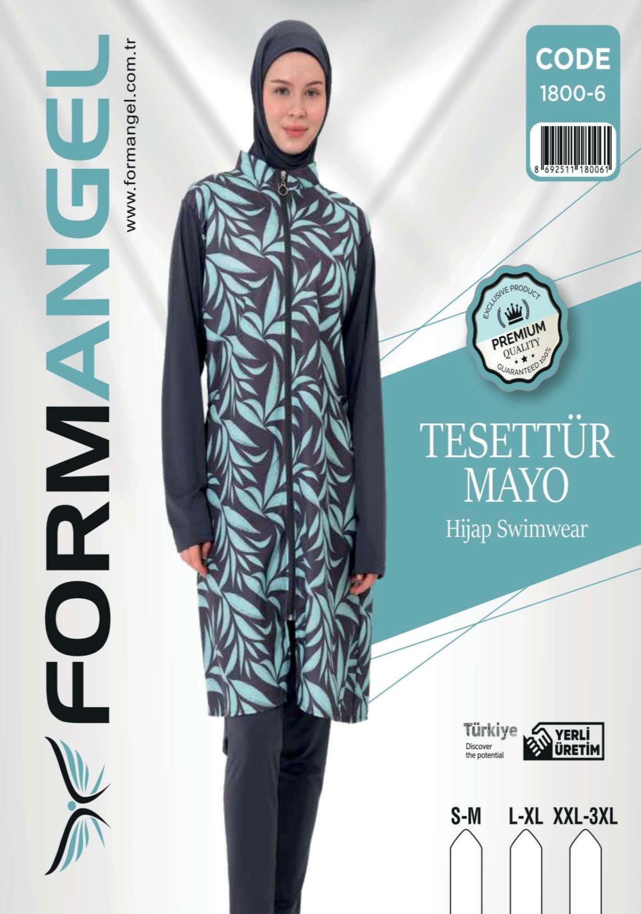 FORM ANGEL 1800-6 FERMUARLI TAYTLI TESETTÜR MAYO