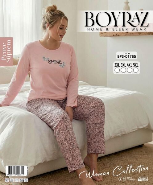 BOYRAZ 01785 SÜPREM PENYE BATTAL PİJAMA TAKIM