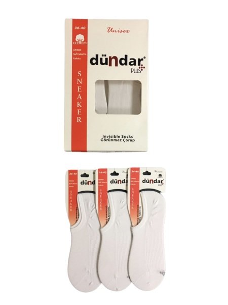 DÜNDAR 5572 BAYAN PLUS SNEAKER BABET ÇORAP