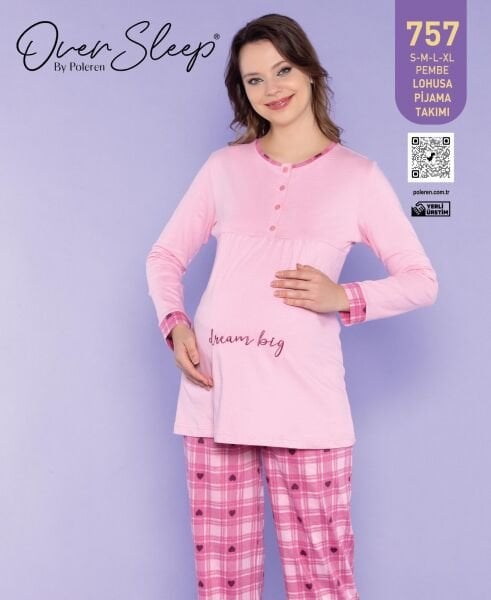 OVER SLEEP 757 BAYAN LOĞUSA PİJAMA TAKIM
