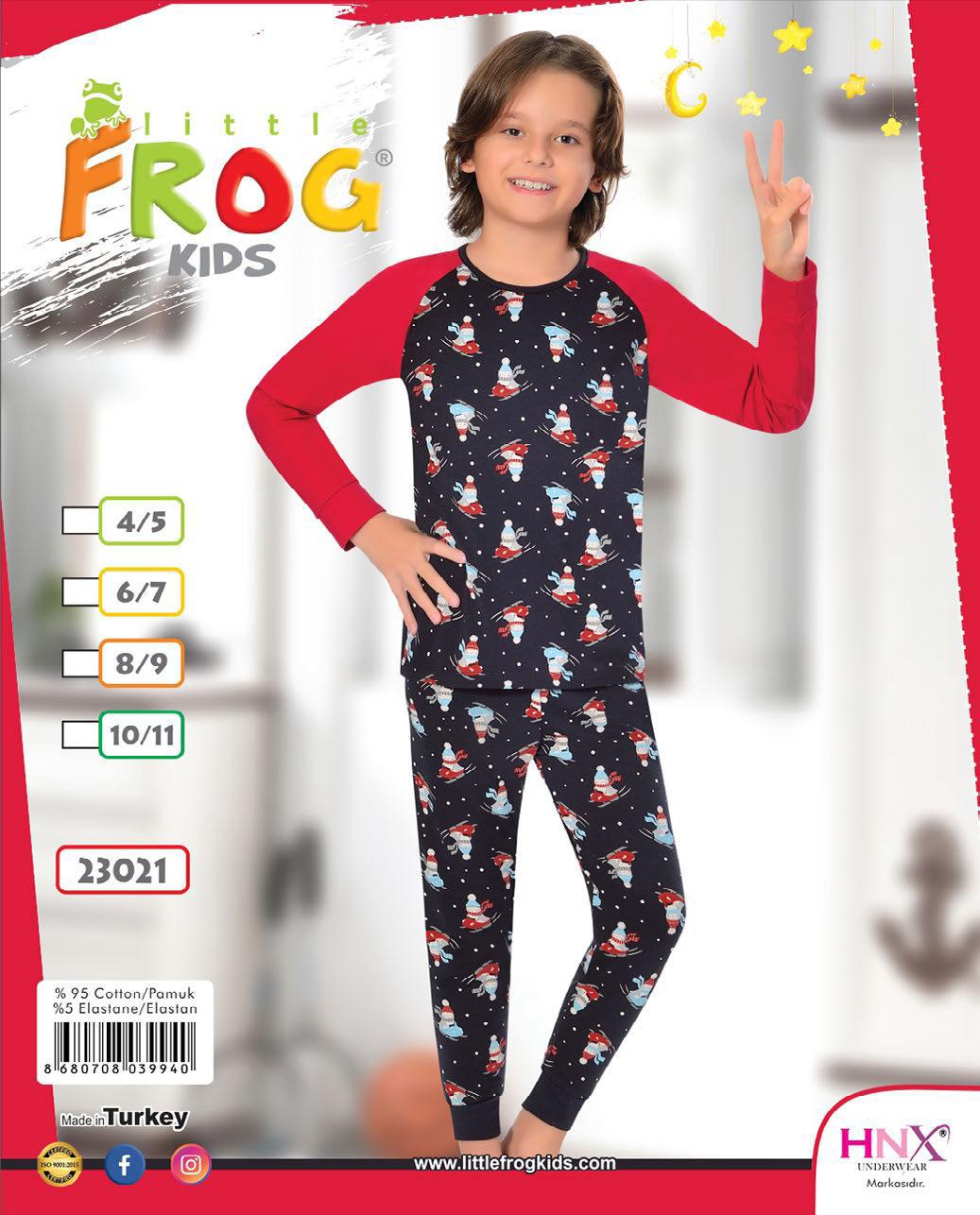 FROG 23021 ERKEK ÇOCUK PİJAMA TAKIM 4-11 YAŞ