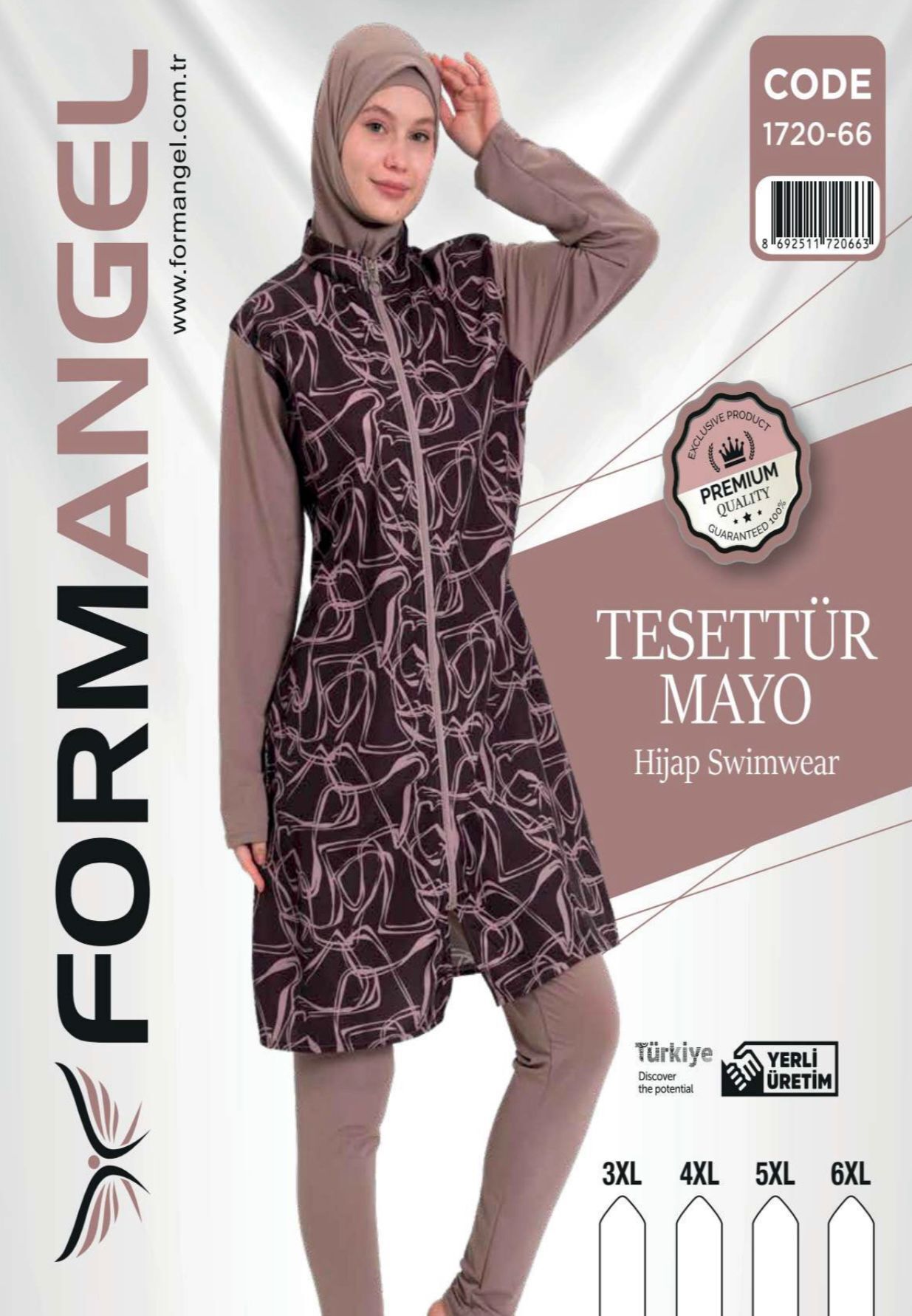 FORM ANGEL 1720-66 BATTAL FERMUARLI TESETTÜR MAYO