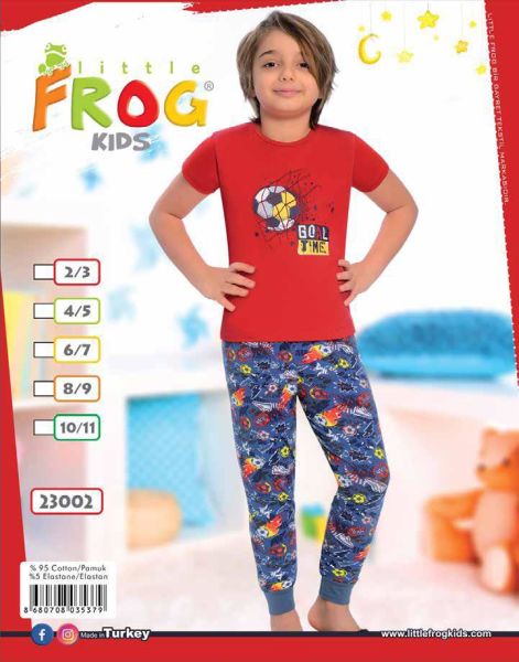 FROG 23002 ERKEK ÇOCUK KISA KOL PİJAMA TK 3-11 YŞ