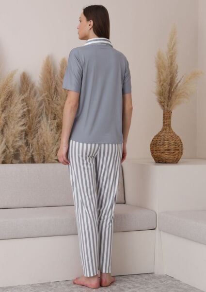 PİJAMONİ 7515-6 BAYAN KISAKOL D.MİLAN PİJAMA TAKIM