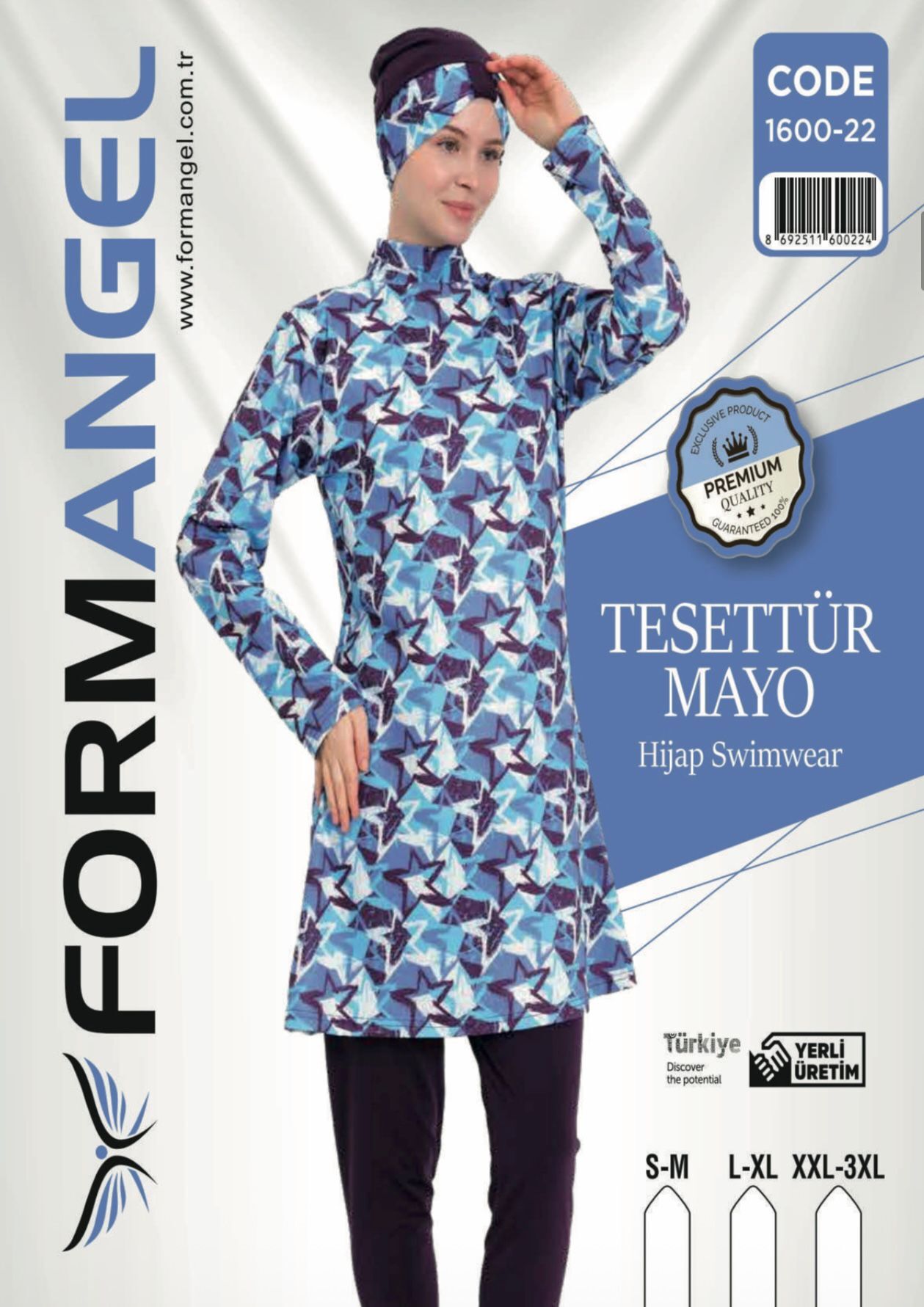 FORM ANGEL 1600-22 U.KOL F.LİKRA TESETTÜR MAYO
