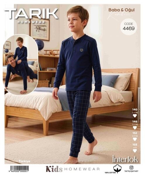 TARIK 4469 ERKEK GES İNTERLOK PİJAMA TAKIM